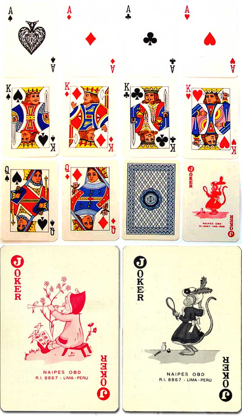 OBD Mona Poker-Canasta playing cards, c.1976