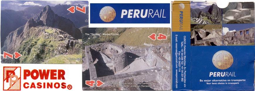 Peru Rail souvenir playing cards