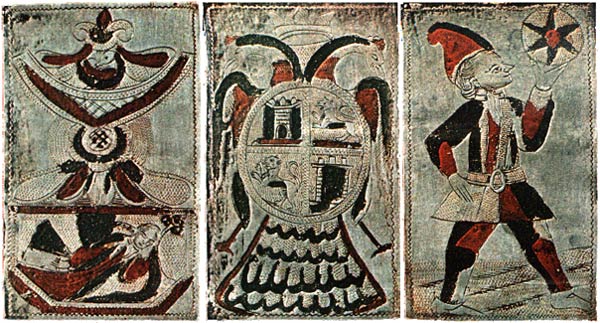 Playing cards engraved in silver from Peru Playing cards engraved in silver from Peru