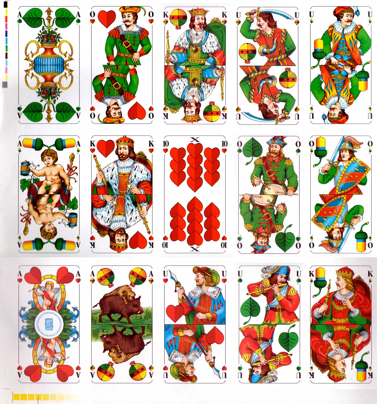 Bavarian double-ended pattern manufactured by KZWP-Trefl for InnoCard International GmBH, 2003