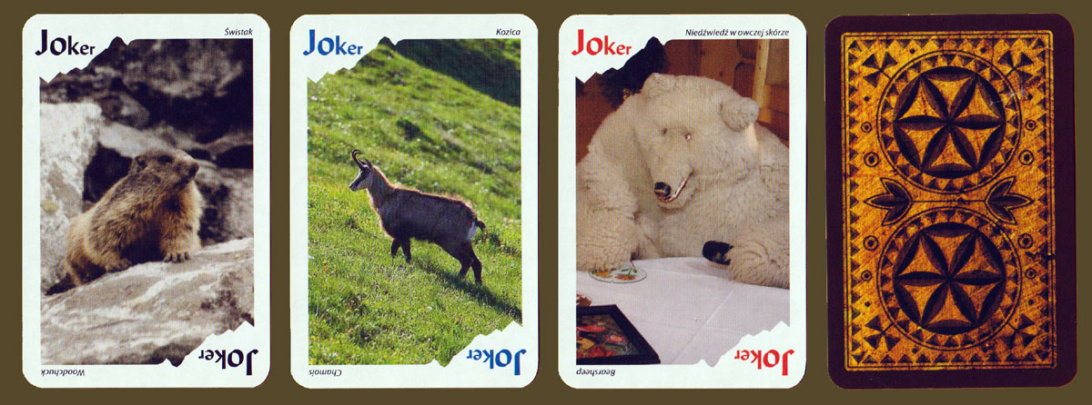 Tatra Mountains souvenir playing cards made by Trefl, Podłęże, Poland