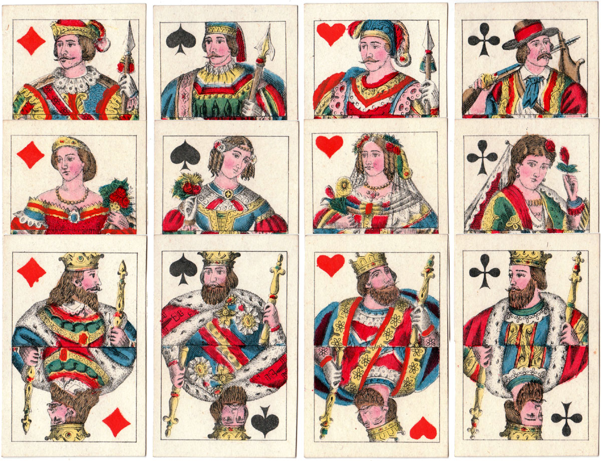 German-style deck manufactured by Maillard of Portugal, c.1885 German-style deck manufactured by Maillard of Portugal, c.1885