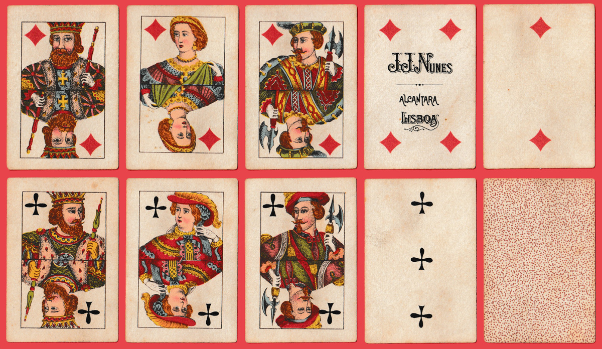 Non-standard pack made by J.J. Nunes, Alcantara, Lisbon, Portugal, c1924 (or earlier)