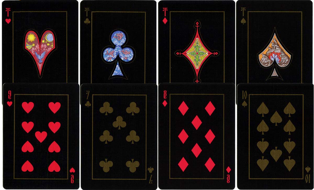 The Four Worlds playing cards by artist Aleksey Zhiryakov, 2018