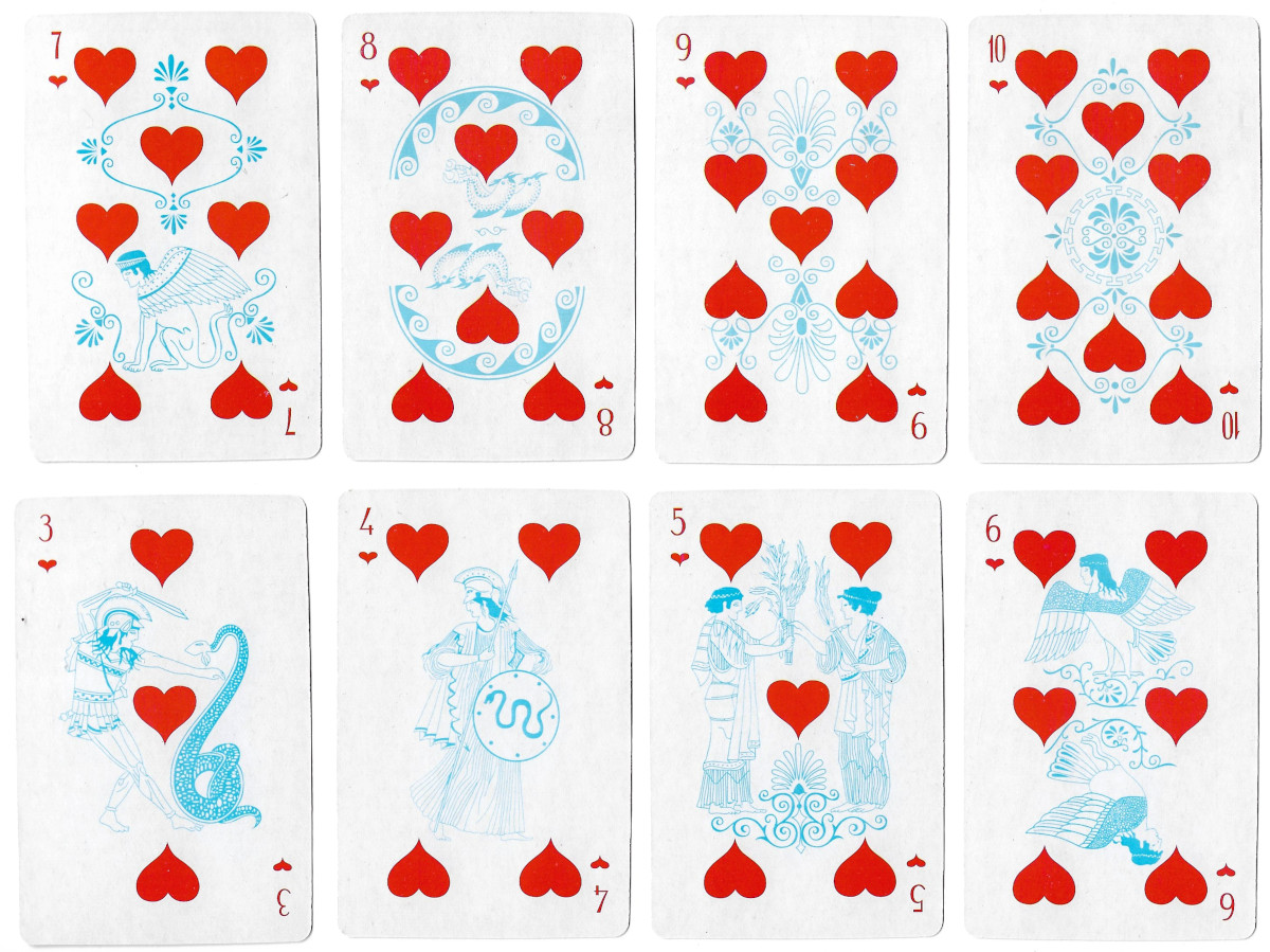 AAA No.9933 reprint by Ningbo Three A Group Co Ltd with pip card illustrations that have become part of this deck