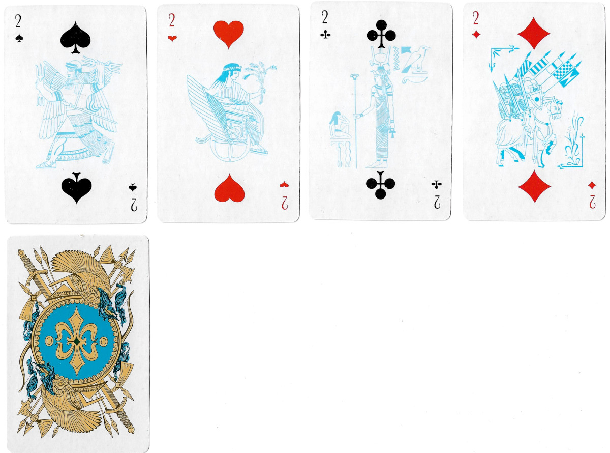 AAA No.9933 reprint by Ningbo Three A Group Co Ltd with pip card illustrations that have become part of this deck
