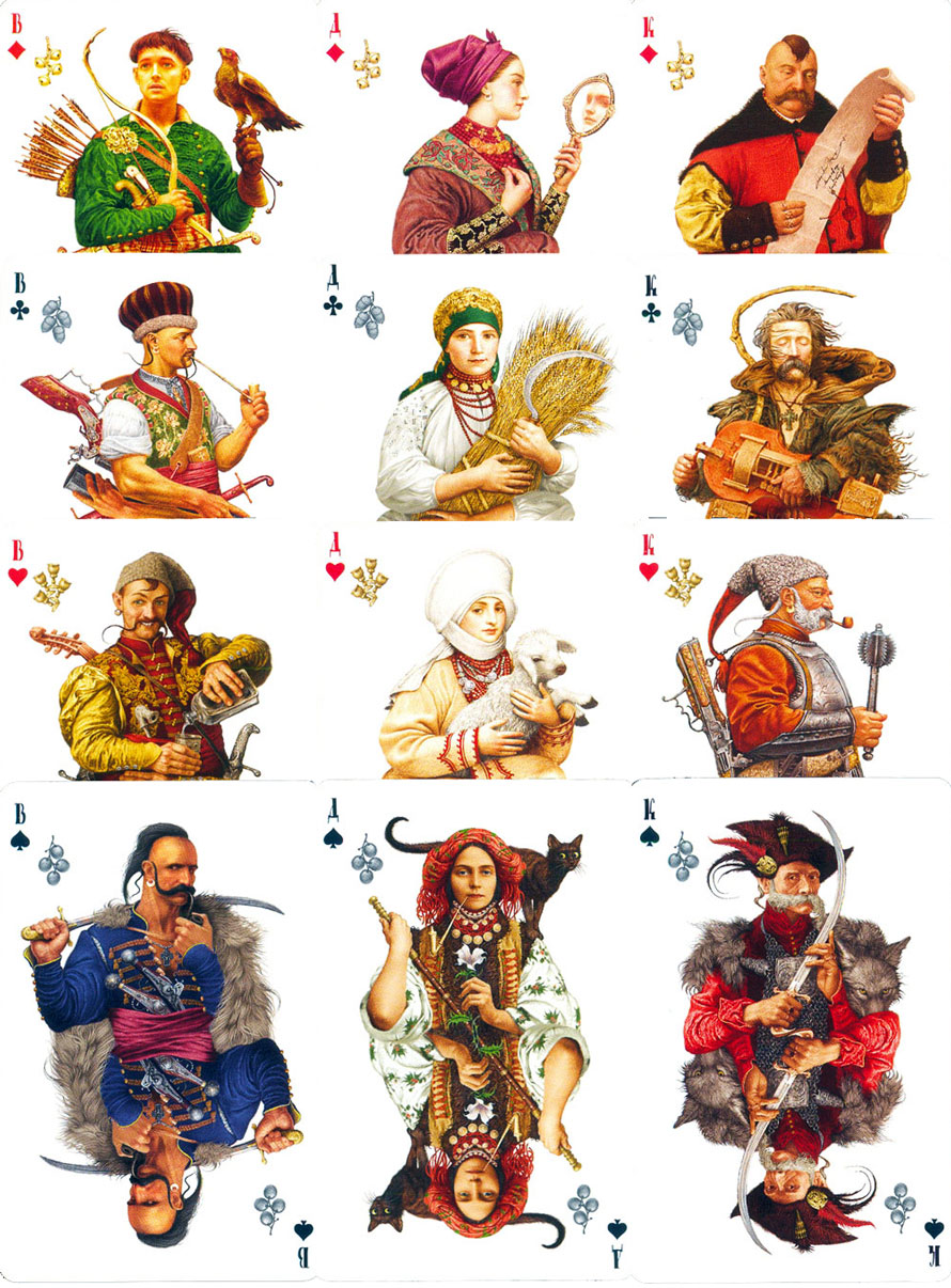 “Korchma Taras Bulba” playing cards designed by Vladislav Erko