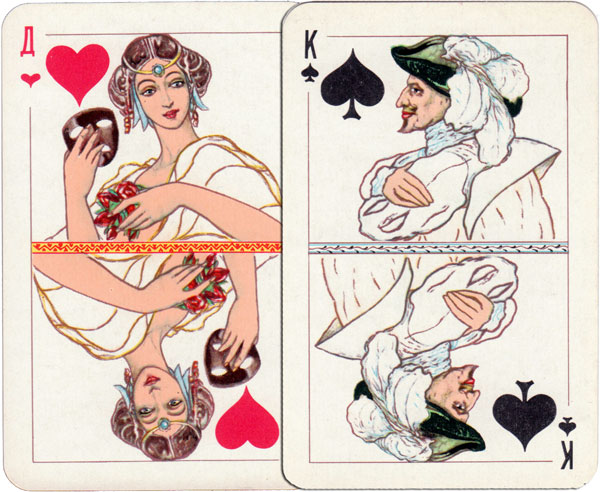 “New Style” playing cards from Russia based on Literature & Theatre