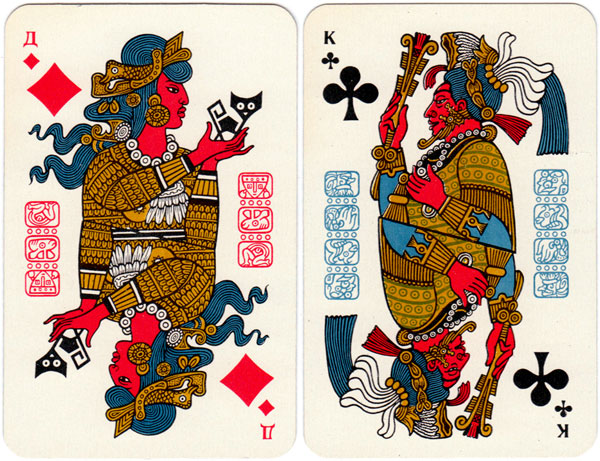 Maya playing cards