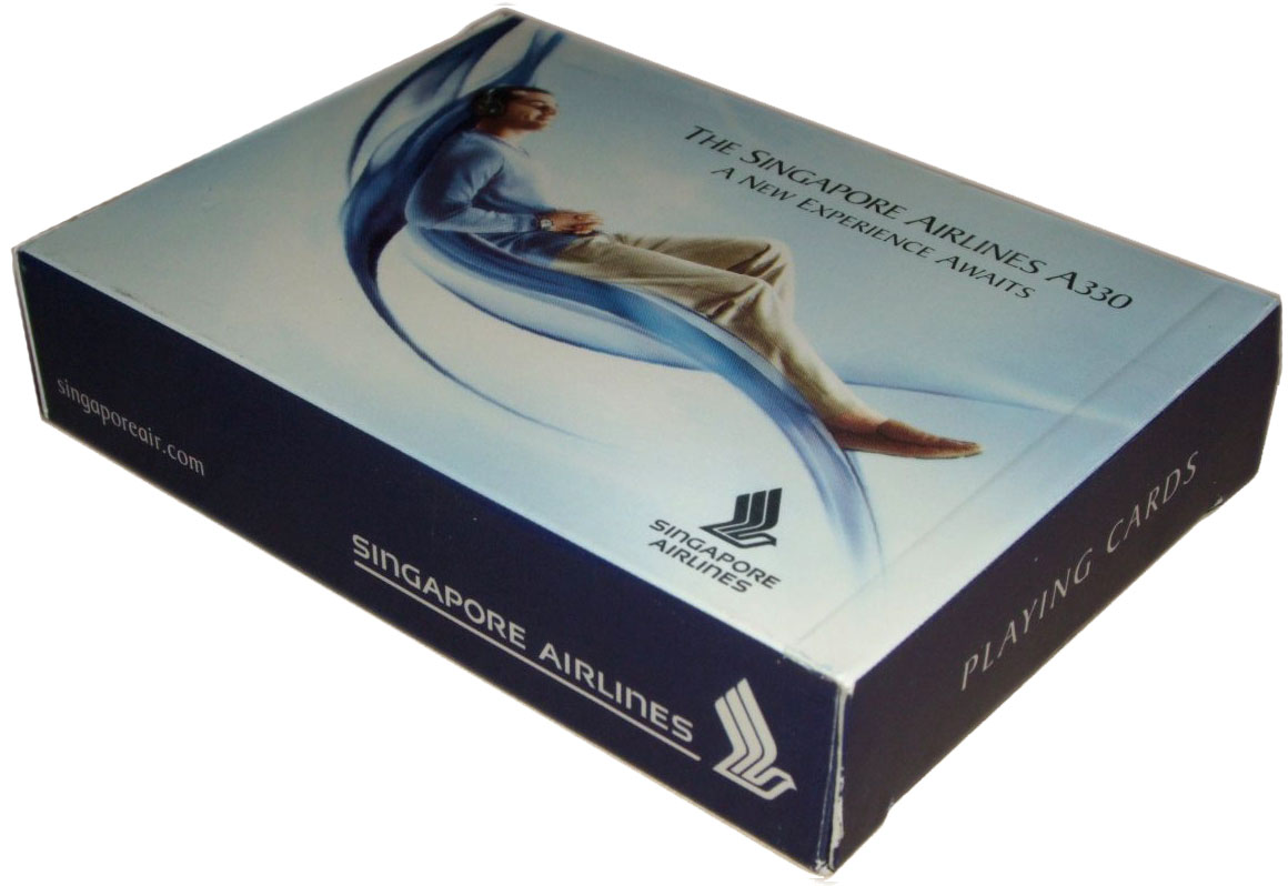 Singapore Airlines A330 souvenir playing cards Singapore Airlines A330 souvenir playing cards