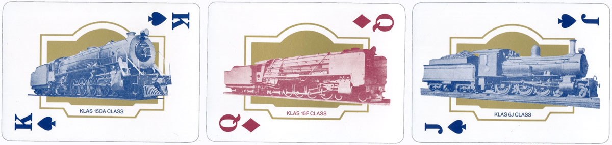 “The Blue Train” playing cards from the luxury train service in South Africa