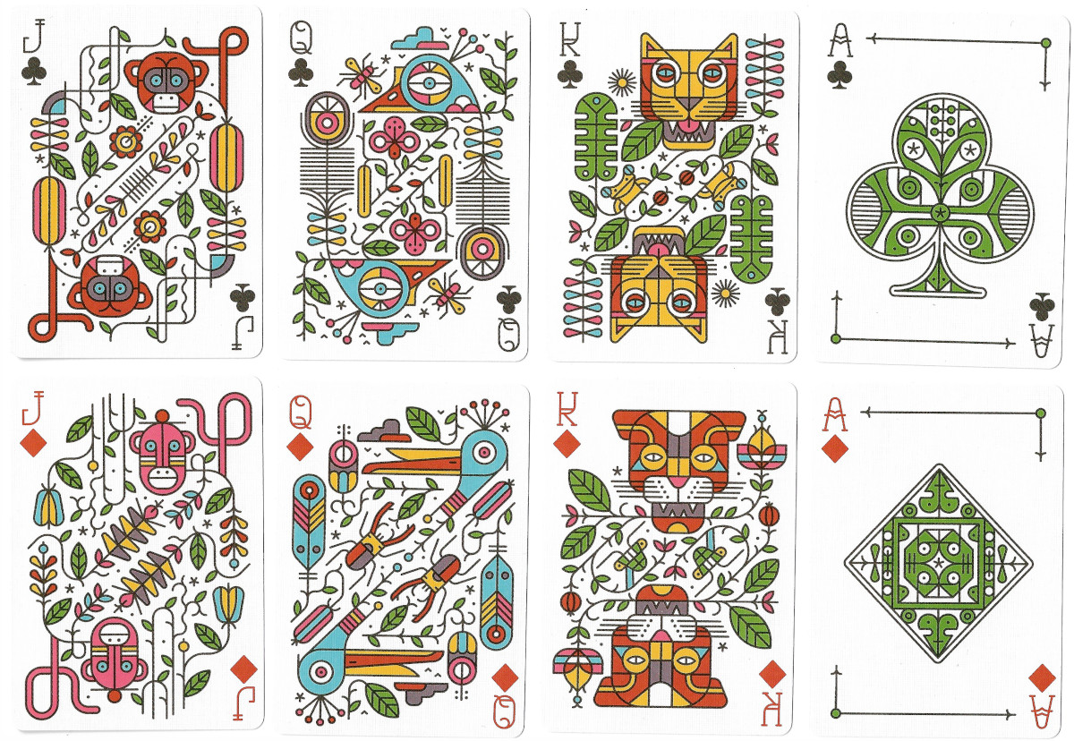 Jungle Playing Cards designed by Studio MUTI in Cape Town, South Africa and published by Art of Play, 2916