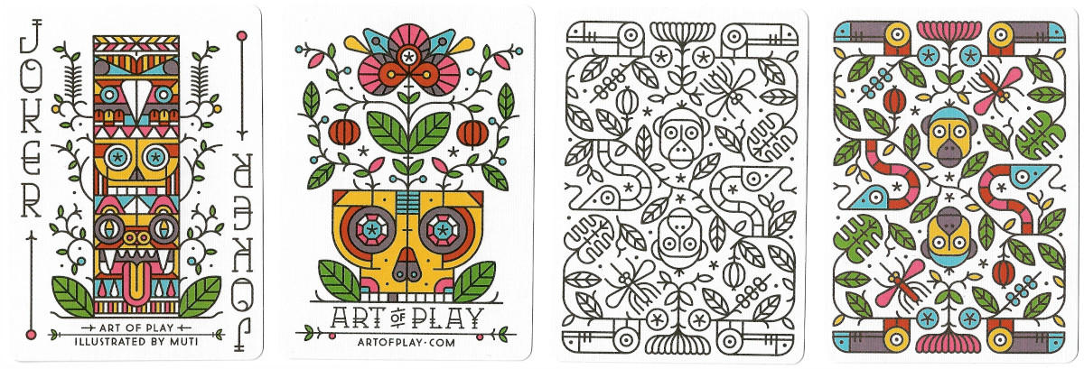 Jungle Playing Cards designed by Studio MUTI in Cape Town, South Africa and published by Art of Play, 2916