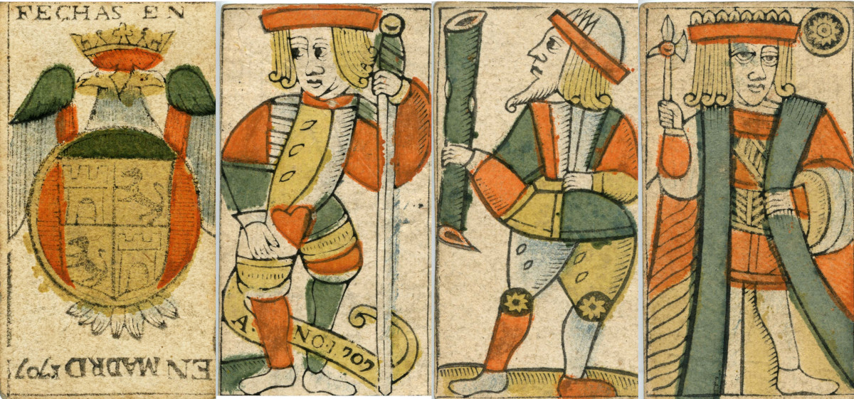 cards from the Classic Madrid pattern, dated 1707. WCMPC Collection