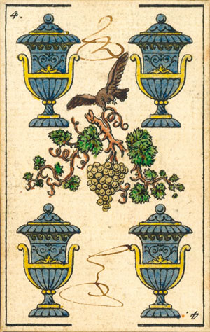 four of cups with tax accountant and administrator’s signatures