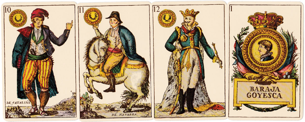 Baraja ‘Goyesca’ - a facsimile of an original engraved deck published in Madrid by Clemente de Roxas, 1814