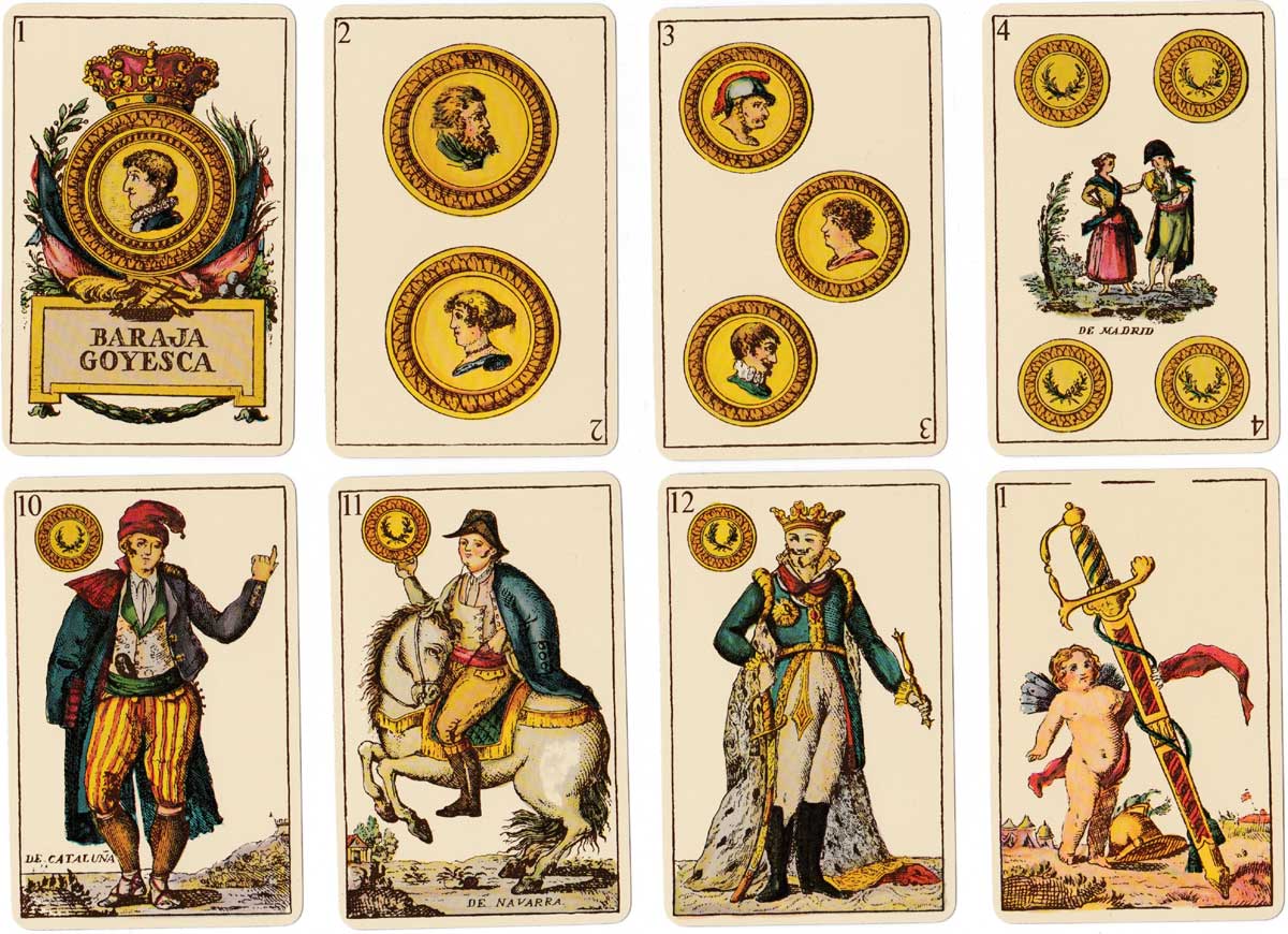 Baraja ‘Goyesca’ facsimile of original deck published by Clemente de Roxas, 1814