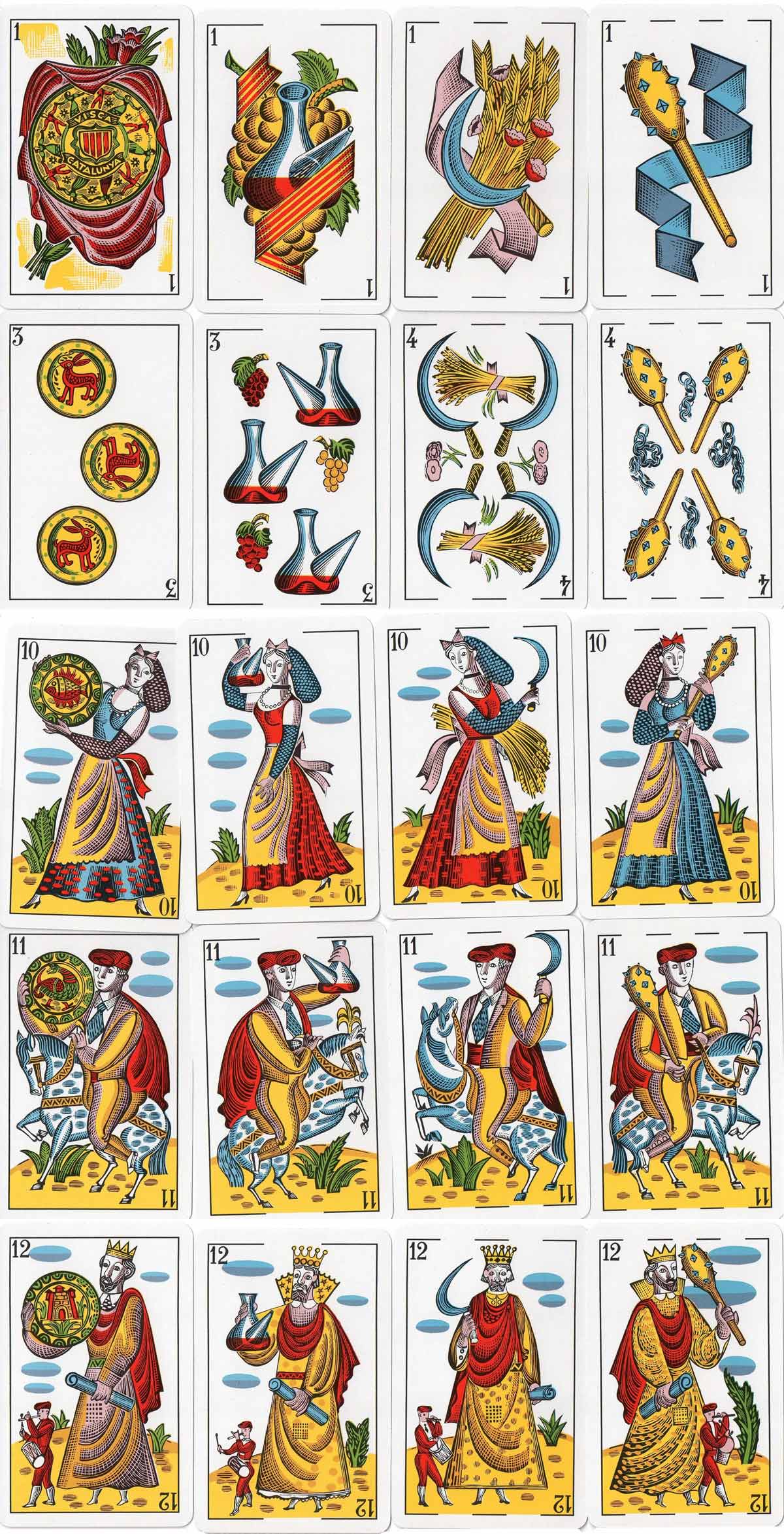 ‘Visca Catalunya’ playing cards designed by Molné in 1935