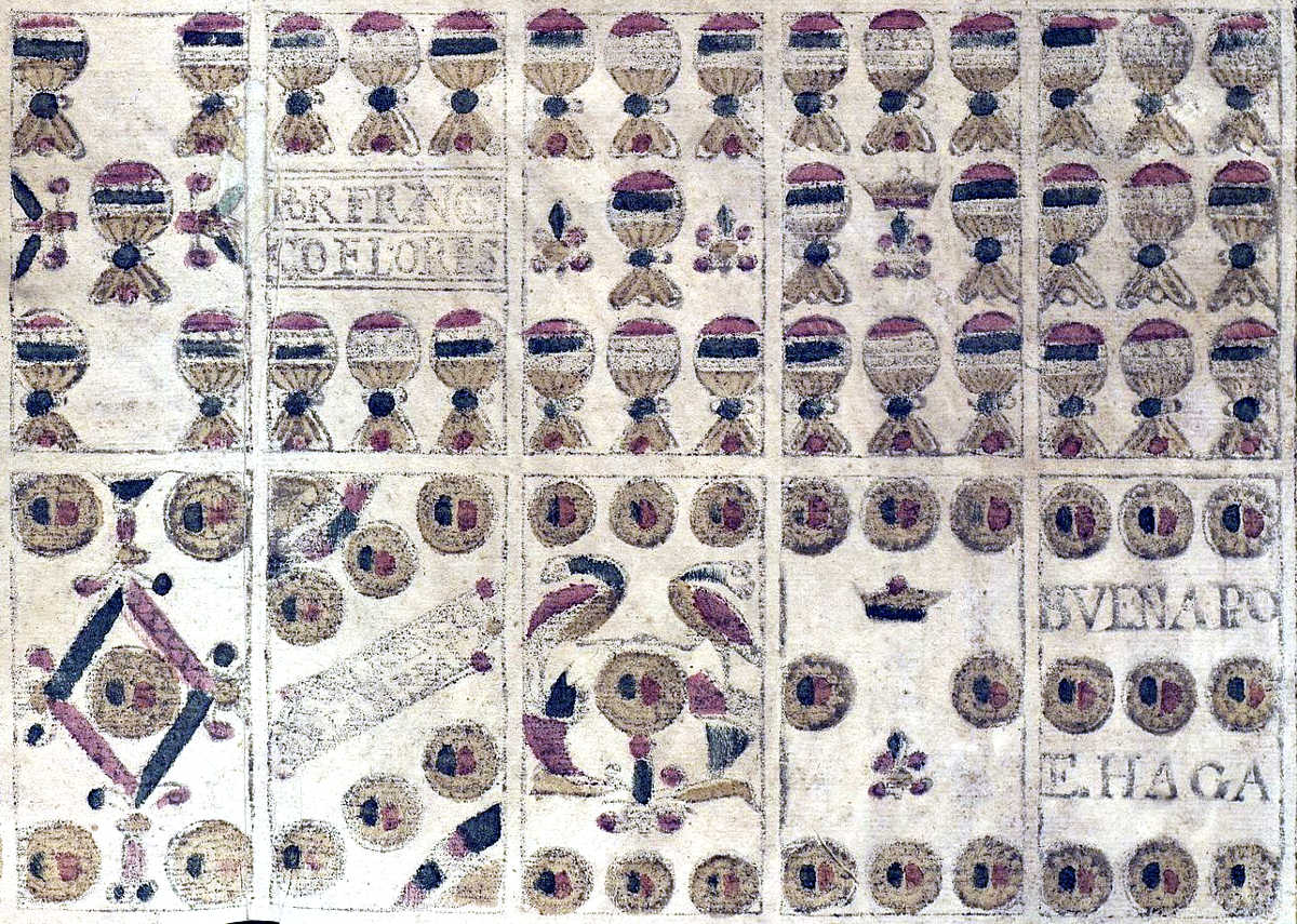 Archaic sixteenth century Spanish playing cards by Francisco Flores Archaic sixteenth century Spanish playing cards by Francisco Flores