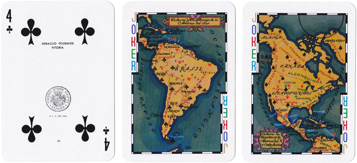 “America” playing cards designed by Teodoro N Miciano, 1960