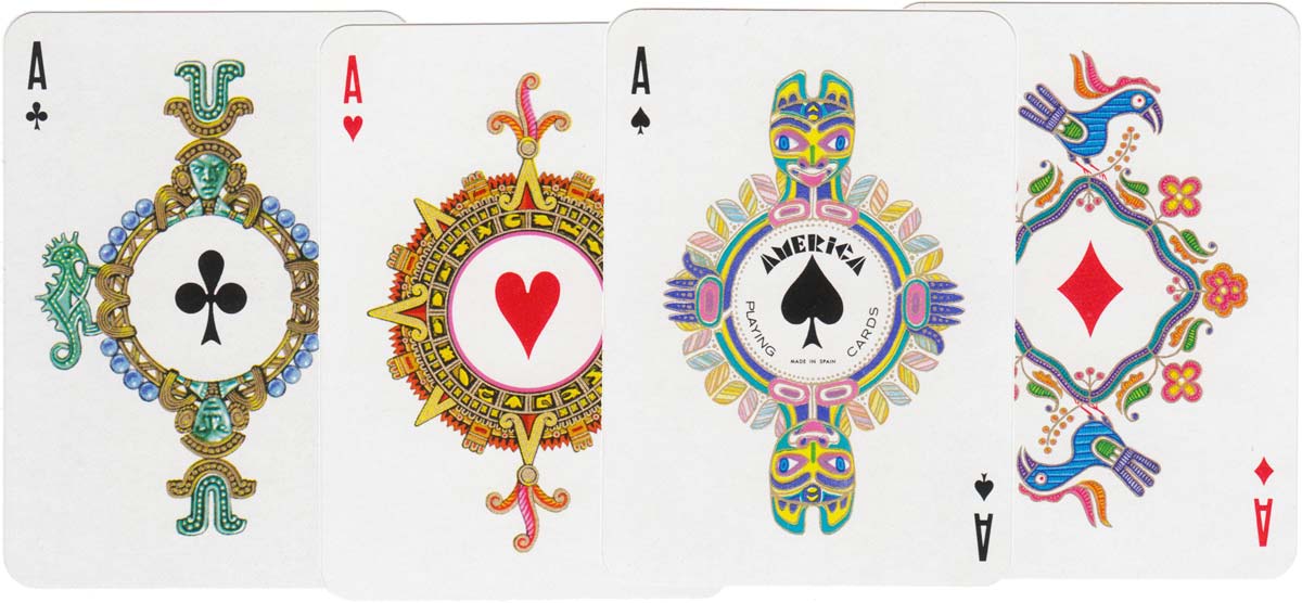 “America” playing cards designed by Teodoro N Miciano, 1960