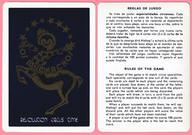 Bibaraja playing cards with designs by Alberto Muñiz Sánchez, made by Heraclio Fournier, S.A., Vitoria, Spain, 1977