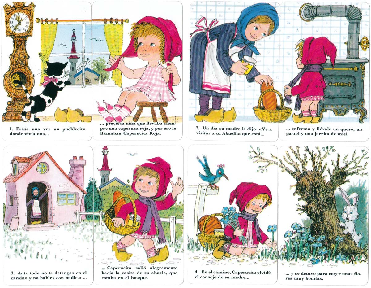 Gra karciana Caperucita Roja wydana przez H. Fourniera, 1981 Gra karciana Caperucita Roja wydana przez H. Fourniera, 1981