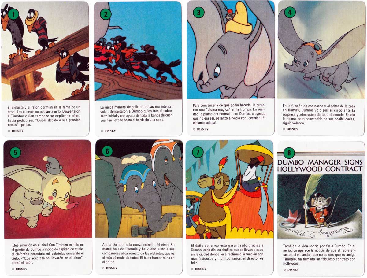 Dumbo card game published by Heraclio Fournier, 1992