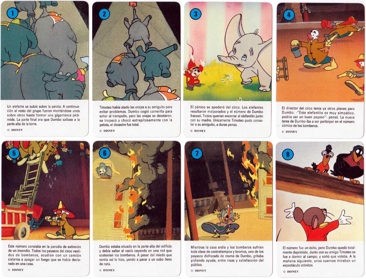 Dumbo card game published by Heraclio Fournier, 1992