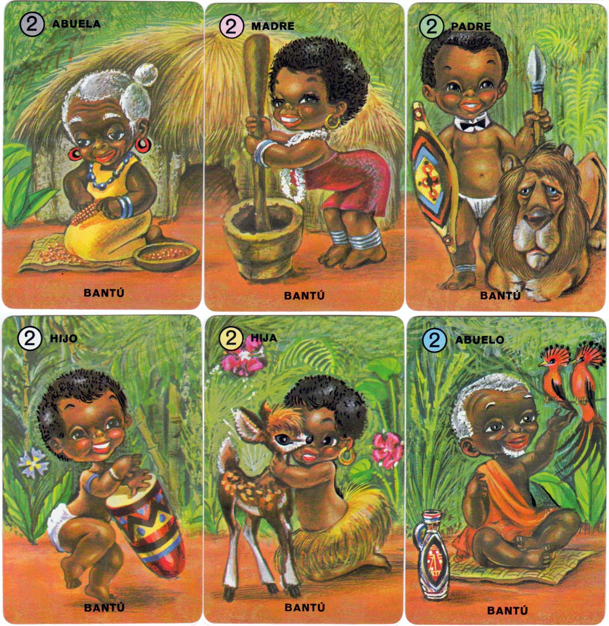 Familias de 7 Paises by Naipes H. Fournier, 1979 Familias de 7 Paises by Naipes H. Fournier, 1979