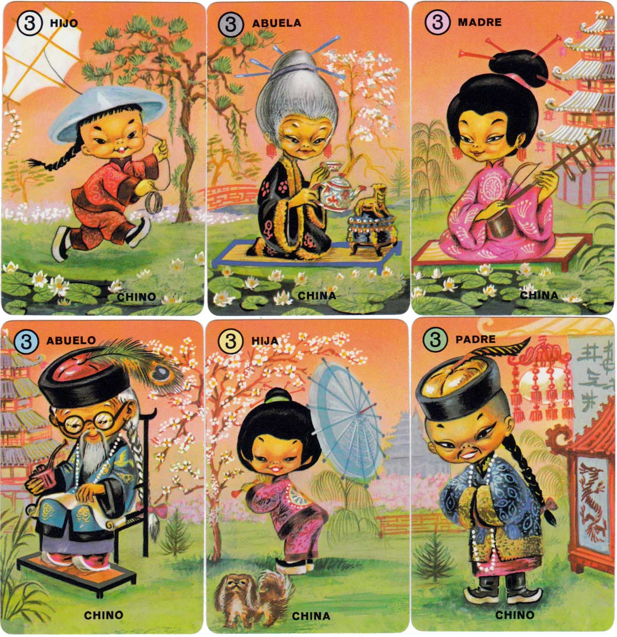 Familias de 7 Paises by Naipes H. Fournier, 1979 Familias de 7 Paises by Naipes H. Fournier, 1979