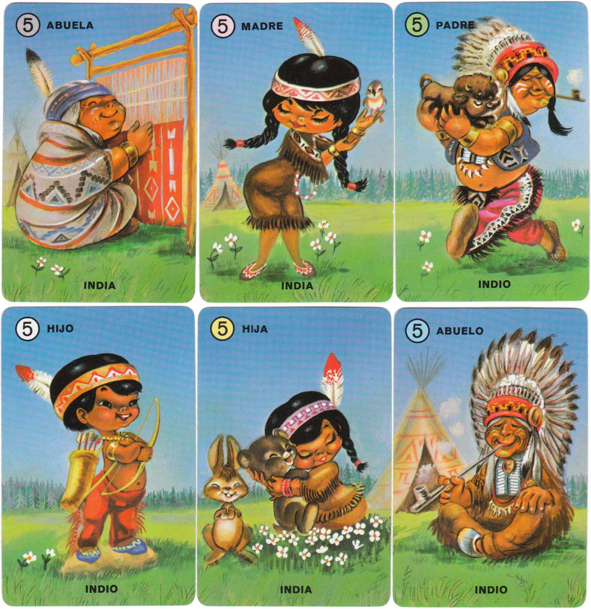 Familias de 7 Paises by Naipes H. Fournier, 1979 Familias de 7 Paises by Naipes H. Fournier, 1979