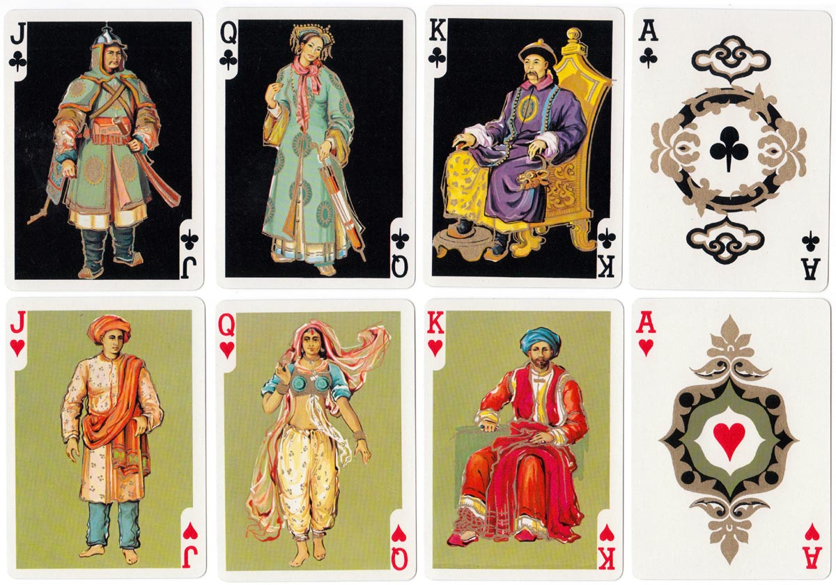 Far East playing cards with designs by Isabel Ibáñez de Sendadiano, c.1980