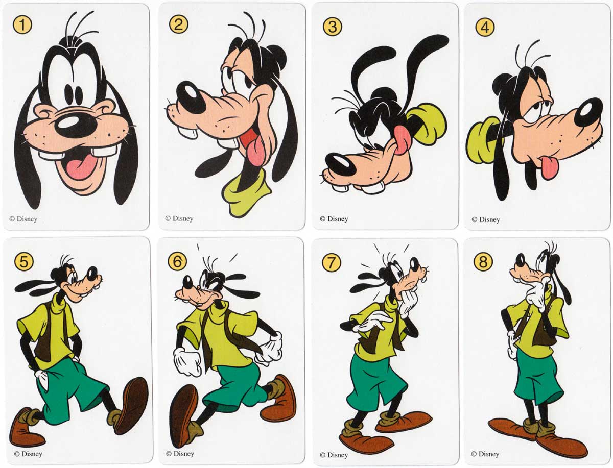 A Goofy Movie card game published by Heraclio Fournier, 1996
