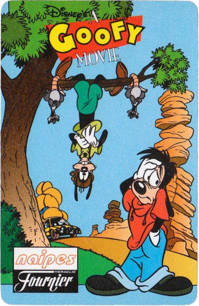 A Goofy Movie card game published by Heraclio Fournier, 1996