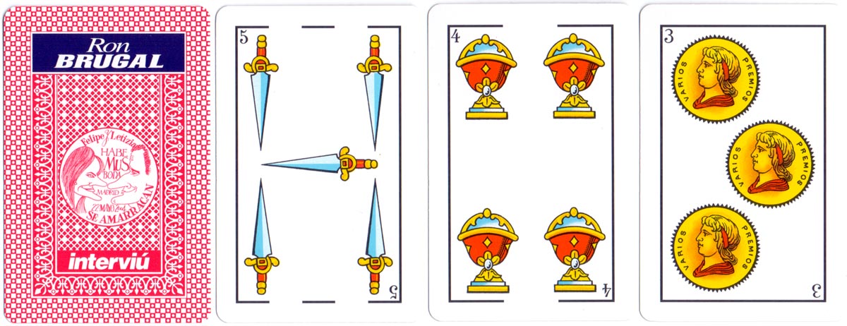 “Habemus Boda” deck celebrating the royal wedding of Prince Felipe and Princess Letizia of Spain on 22 May 2004 with cartoons by Sir Cámara