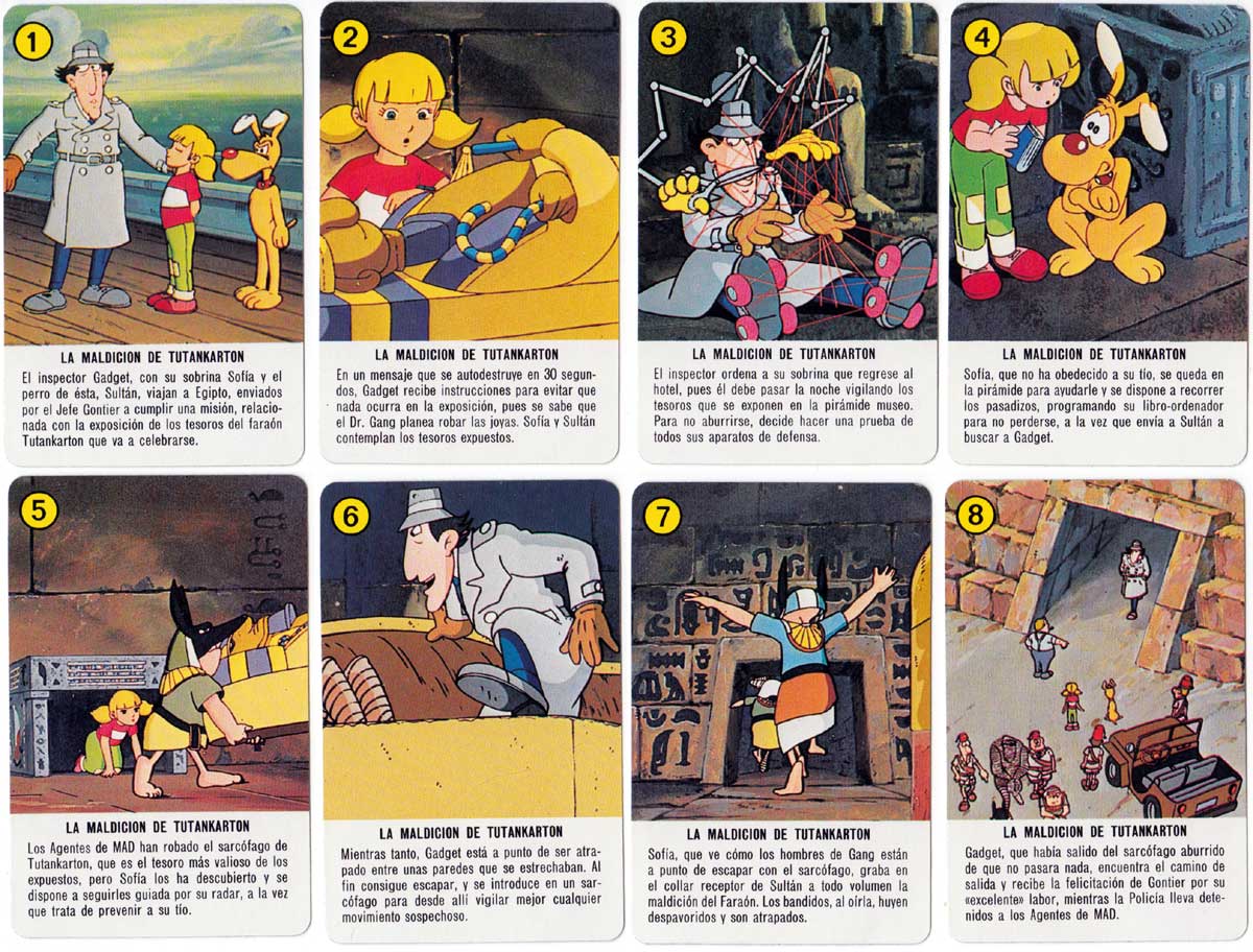 The Adventures of Inspector Gadget quartet game published by Fournier in 1983