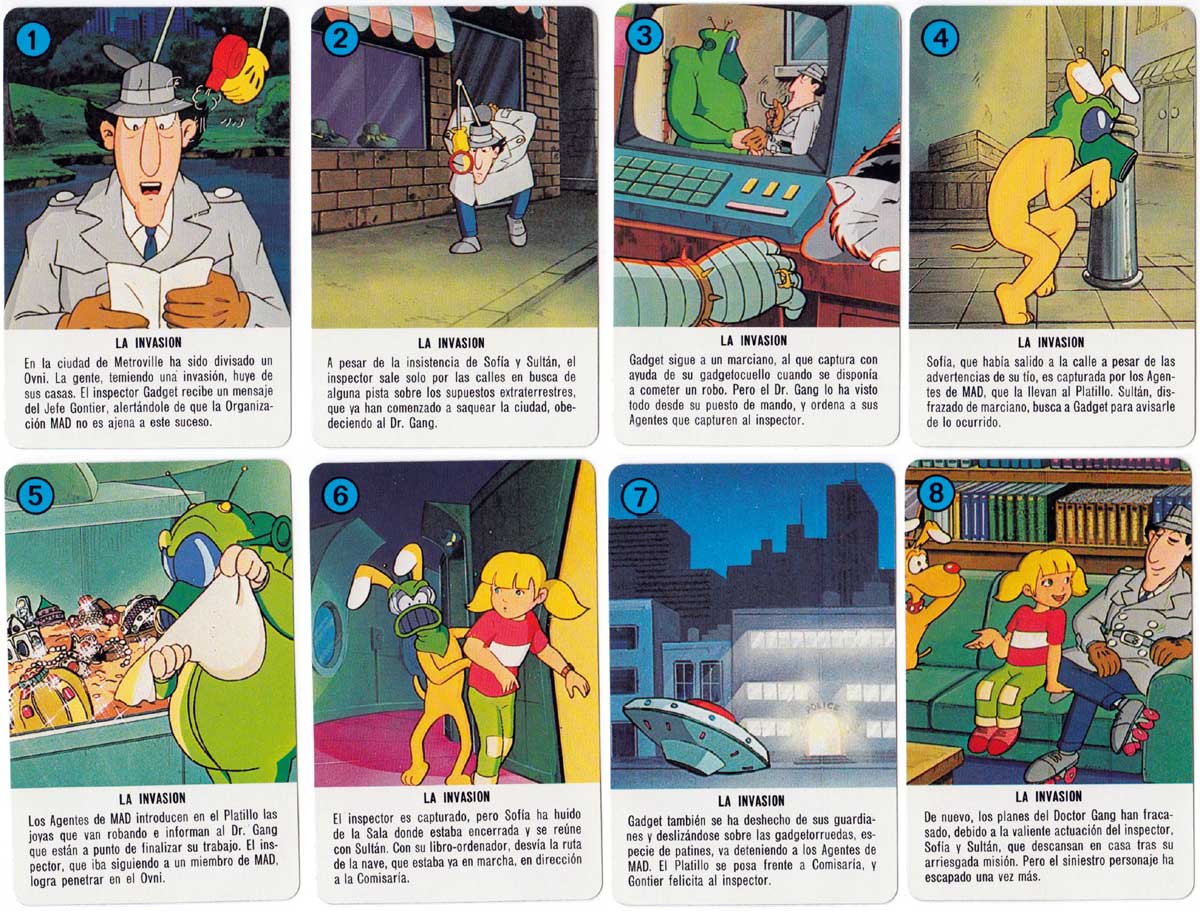 The Adventures of Inspector Gadget quartet game published by Fournier in 1983