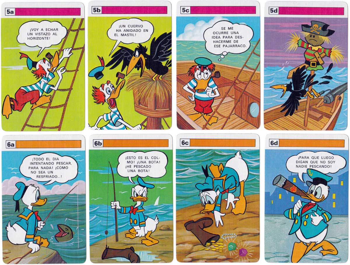 Pato Donald card game © Walt Disney Productions, by Naipes Fournier, 1984