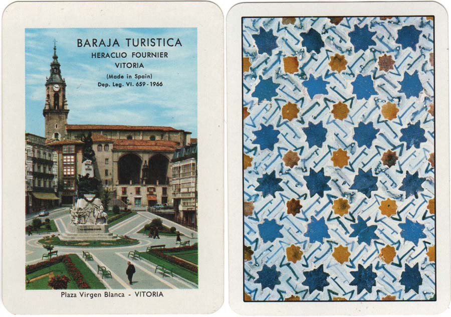 Baraja Turística de España published by Heraclio Fournier, 1966