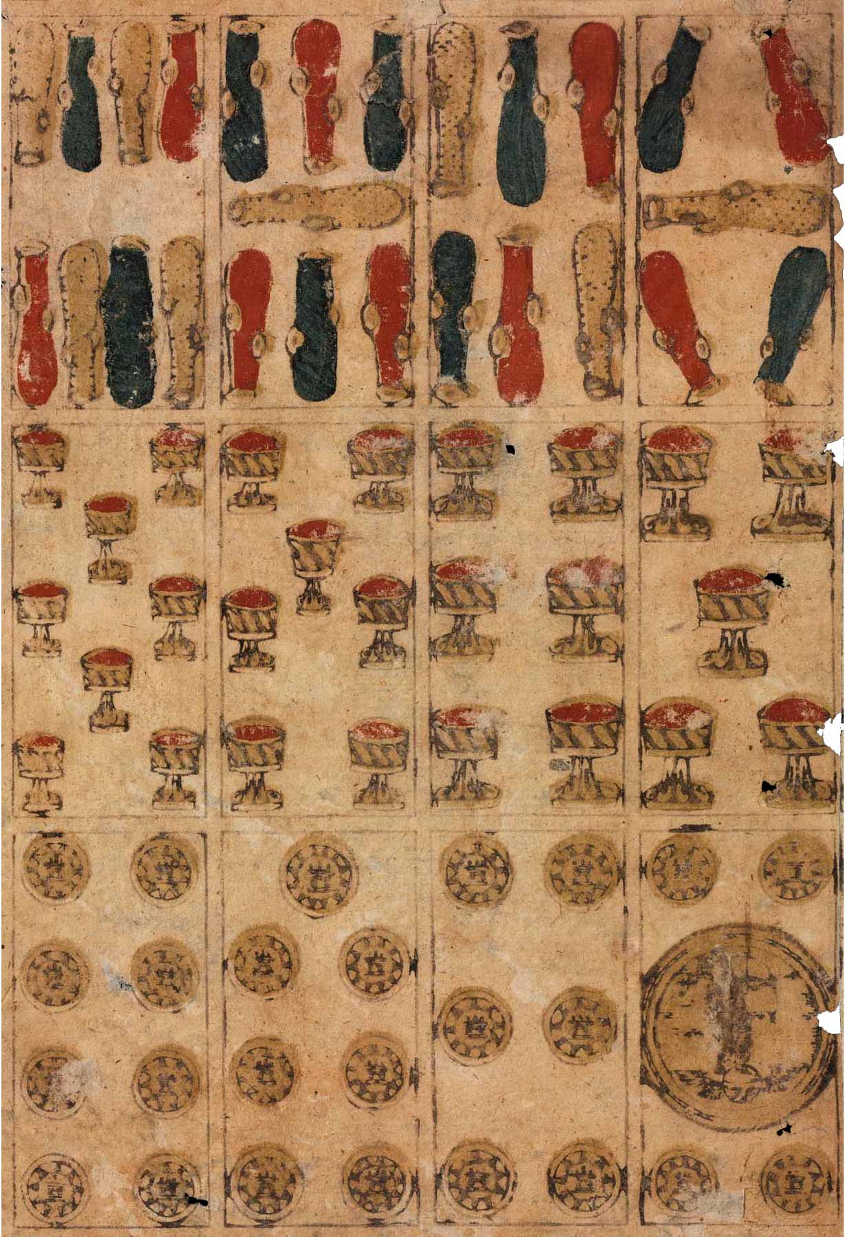 Spanish-suited deck made in Toledo in 1584 Spanish-suited deck made in Toledo in 1584