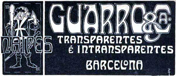Guarro & Cia advert 1908 Guarro & Cia advert 1908