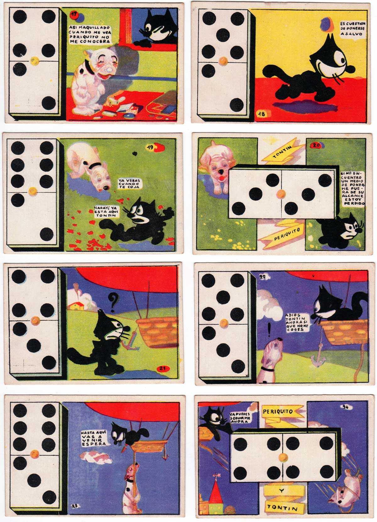 Periquito y Tontín Dominoes, 1920s