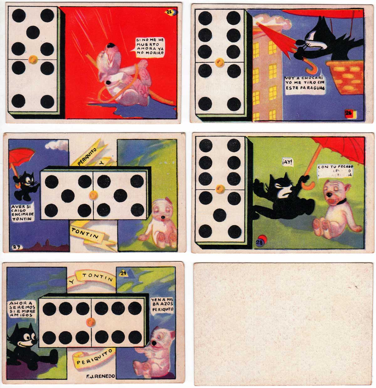 Periquito y Tontín Dominoes, 1920s