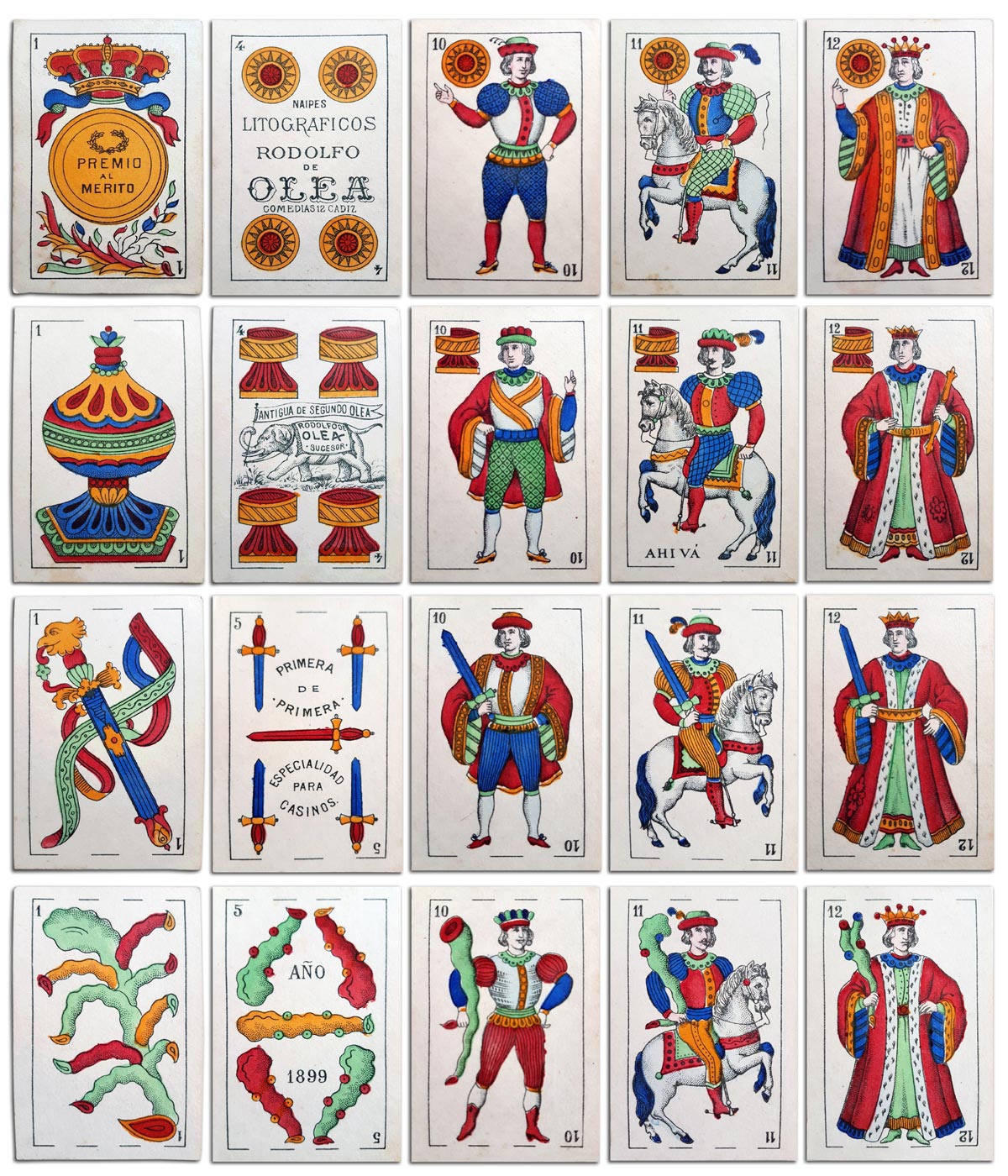 “El Elefante” deck by Rodolfo de Olea Viaña, Cadiz, dated 1899