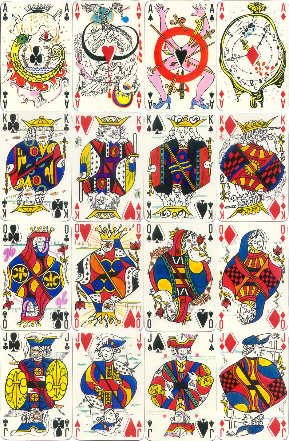 Playing cards designed by Salvador Dalí, 1967