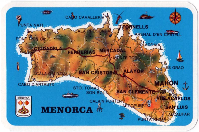 Menorca Souvenir by Savir S.A., Barcelona, c.1980