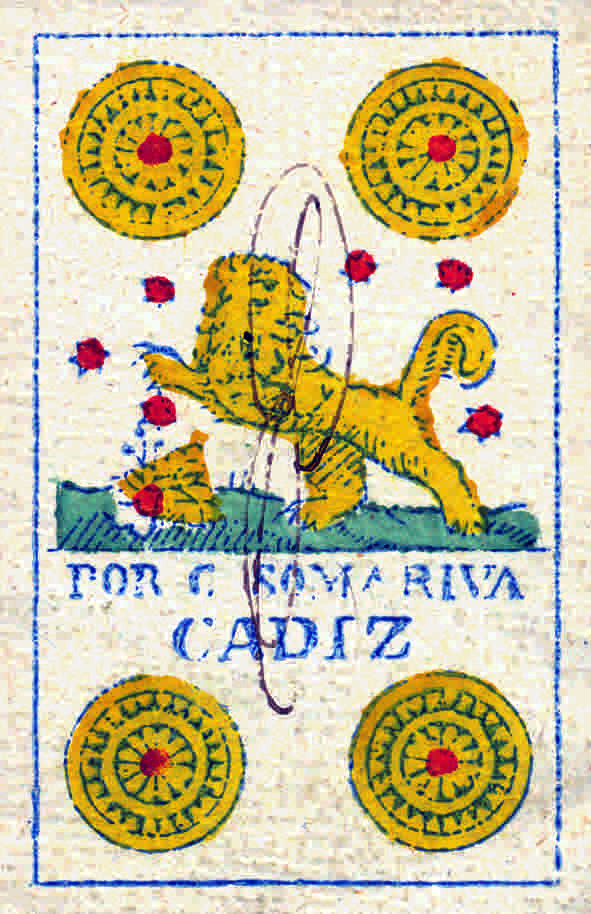 Baraja de Carlos Somariva Guisado, Cadiz, 1840