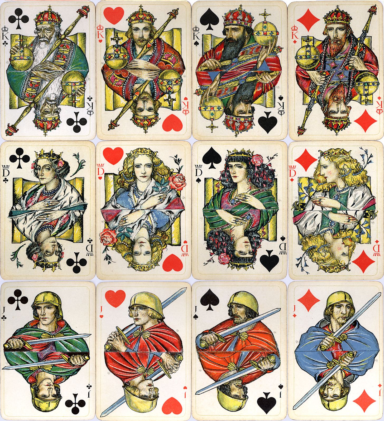 The King And Queen Of Hearts In Court by Print Collector