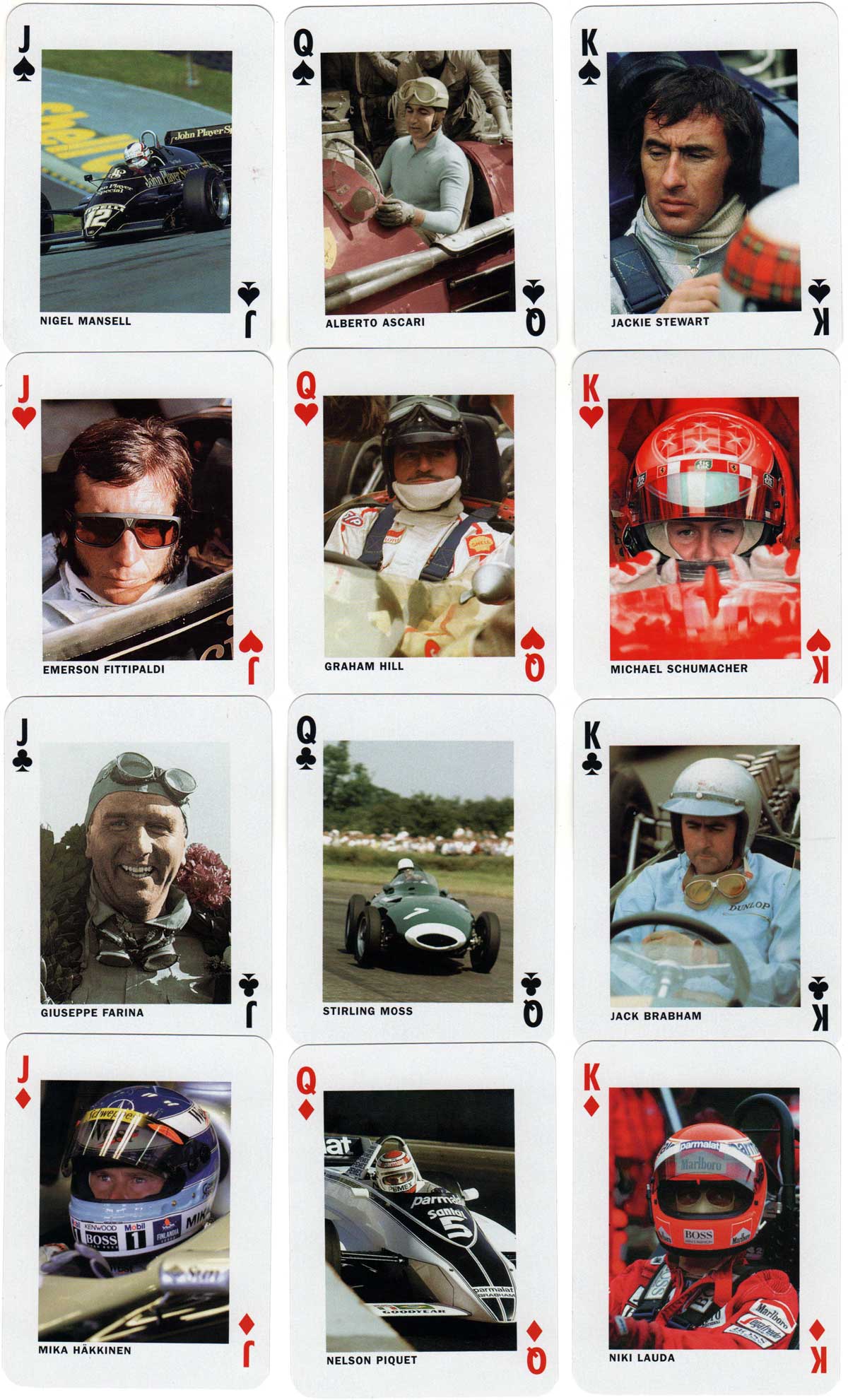 Grand Prix Champions” playing cards printed by Offason